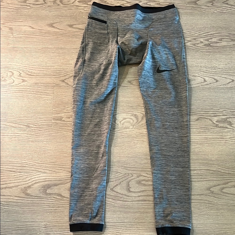 Nike Gray leggings with Black Trim